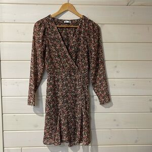 Floral wrap dress